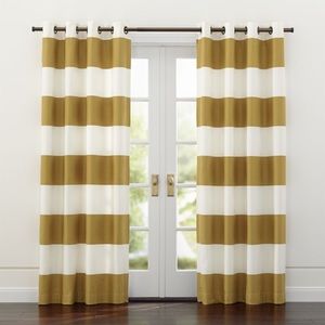 ISO: Crate & Barrel Alston curtain in gold/ivory